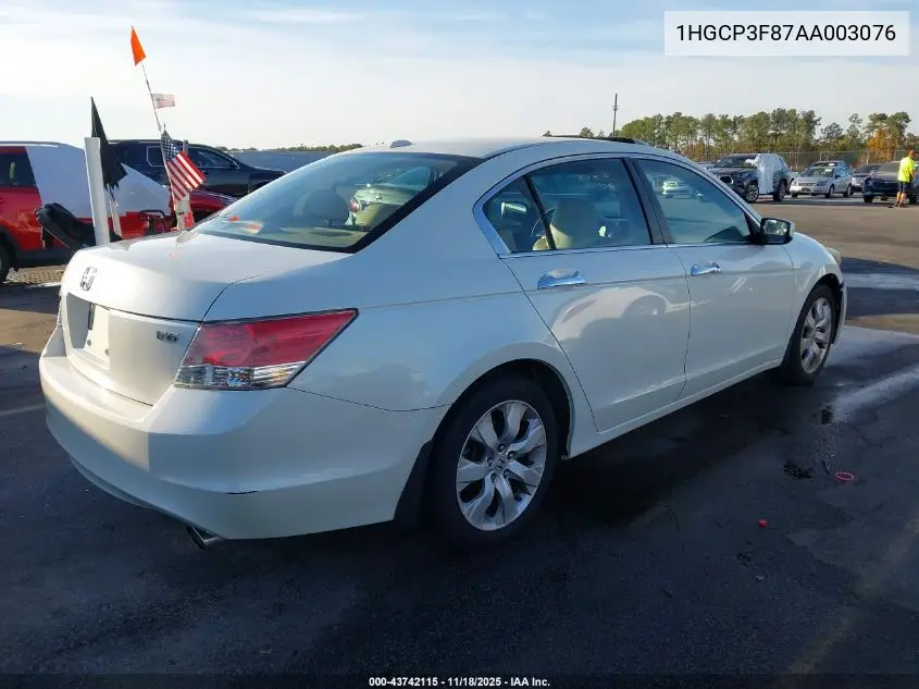 1HGCP3F87AA003076 2010 Honda Accord 3.5 Ex-L