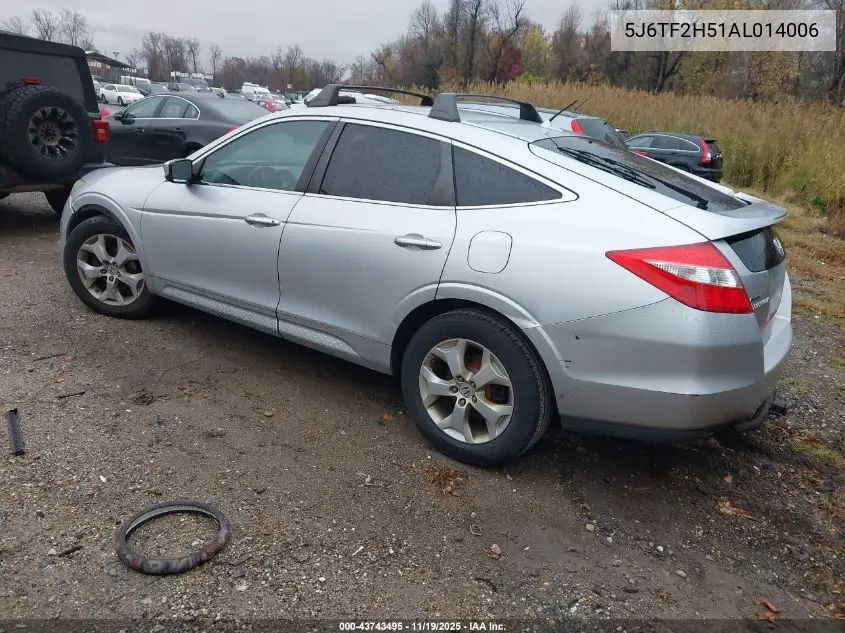 5J6TF2H51AL014006 2010 Honda Accord Crosstour Ex-L