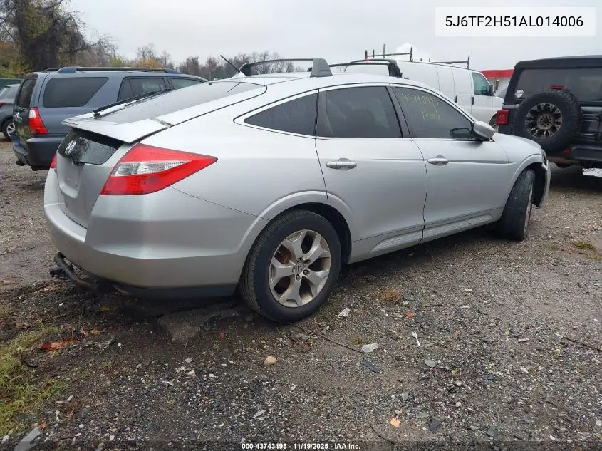 5J6TF2H51AL014006 2010 Honda Accord Crosstour Ex-L
