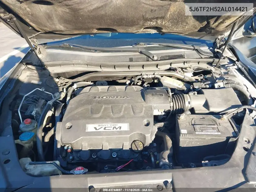5J6TF2H52AL014421 2010 Honda Accord Crosstour Ex-L