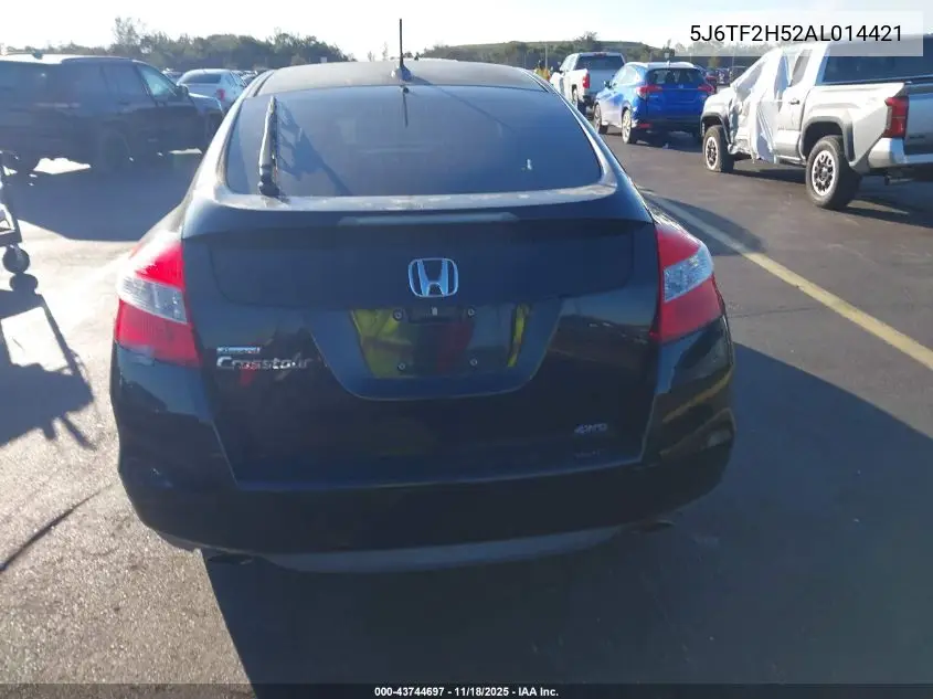 5J6TF2H52AL014421 2010 Honda Accord Crosstour Ex-L