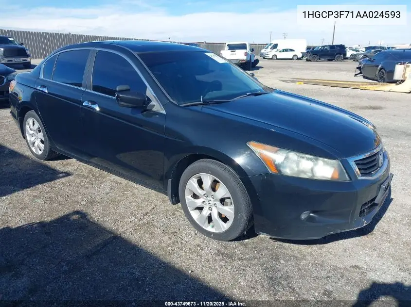 1HGCP3F71AA024593 2010 Honda Accord 3.5 Ex