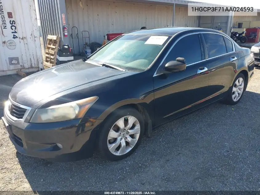 1HGCP3F71AA024593 2010 Honda Accord 3.5 Ex