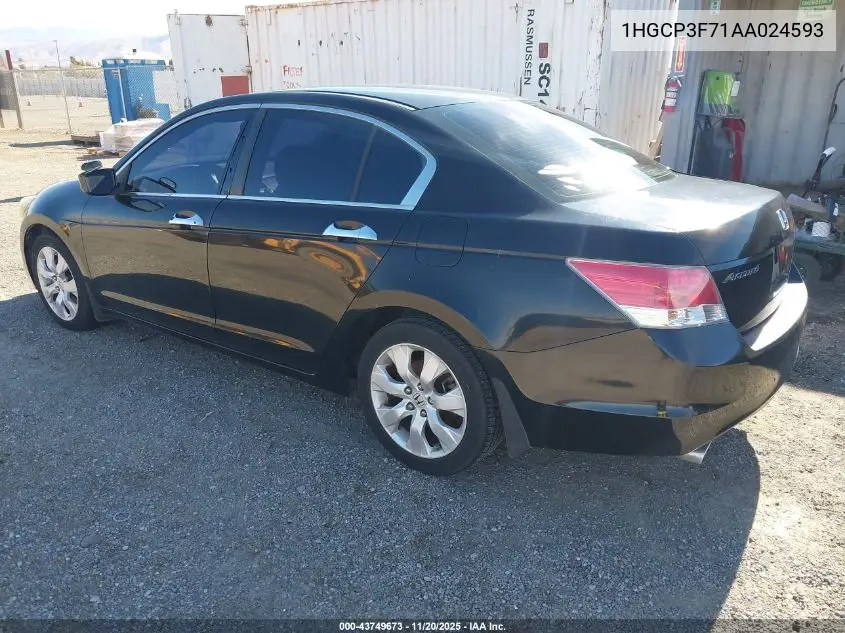 1HGCP3F71AA024593 2010 Honda Accord 3.5 Ex