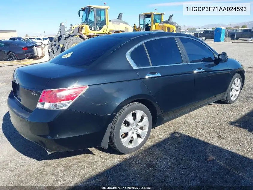 1HGCP3F71AA024593 2010 Honda Accord 3.5 Ex