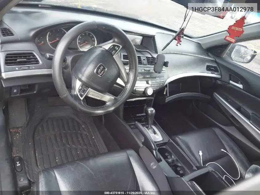 1HGCP3F84AA012978 2010 Honda Accord 3.5 Ex-L