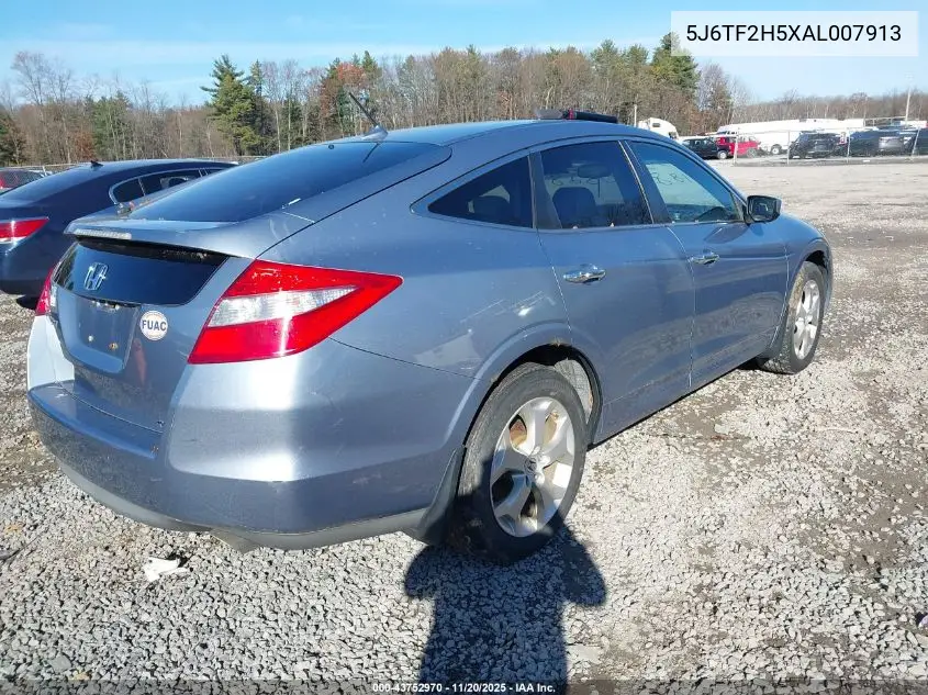 5J6TF2H5XAL007913 2010 Honda Accord Crosstour Ex-L