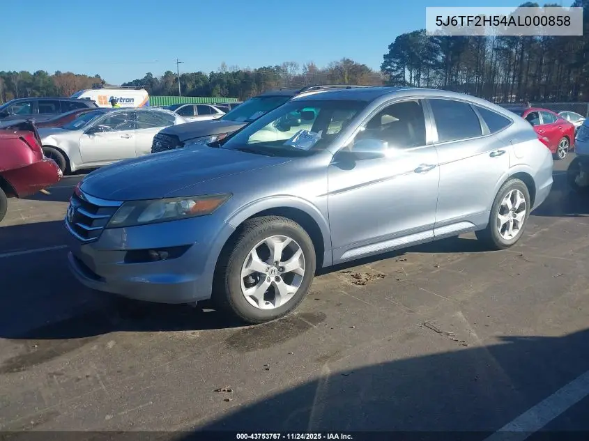 5J6TF2H54AL000858 2010 Honda Accord Crosstour Ex-L