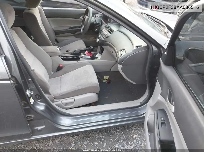 1HGCP2F38AA086516 2010 Honda Accord 2.4 Lx