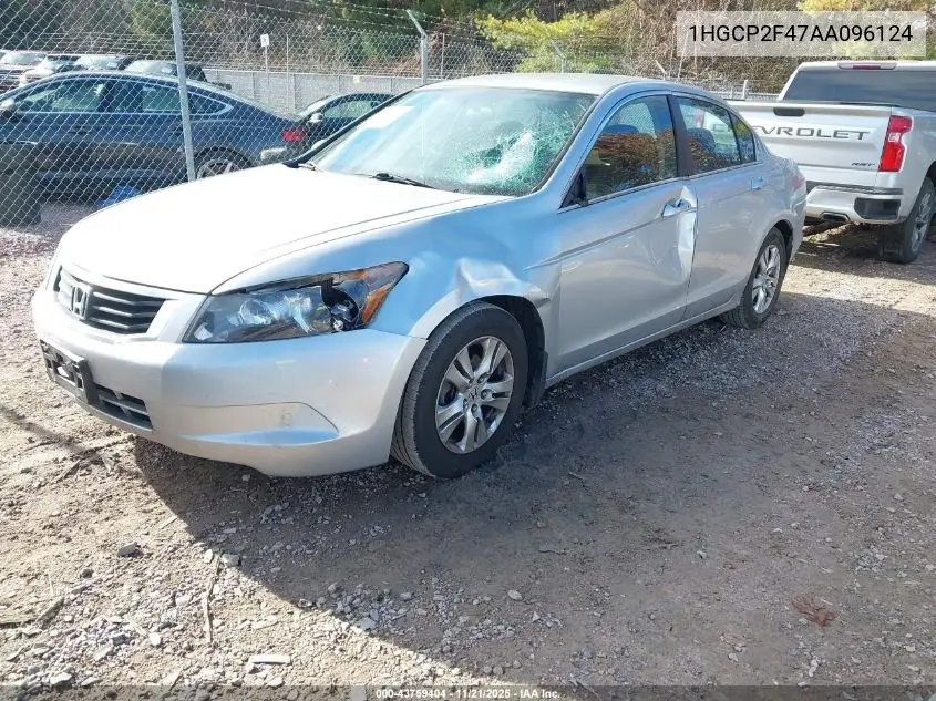 1HGCP2F47AA096124 2010 Honda Accord 2.4 Lx-P