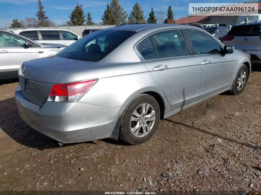 1HGCP2F47AA096124 2010 Honda Accord 2.4 Lx-P