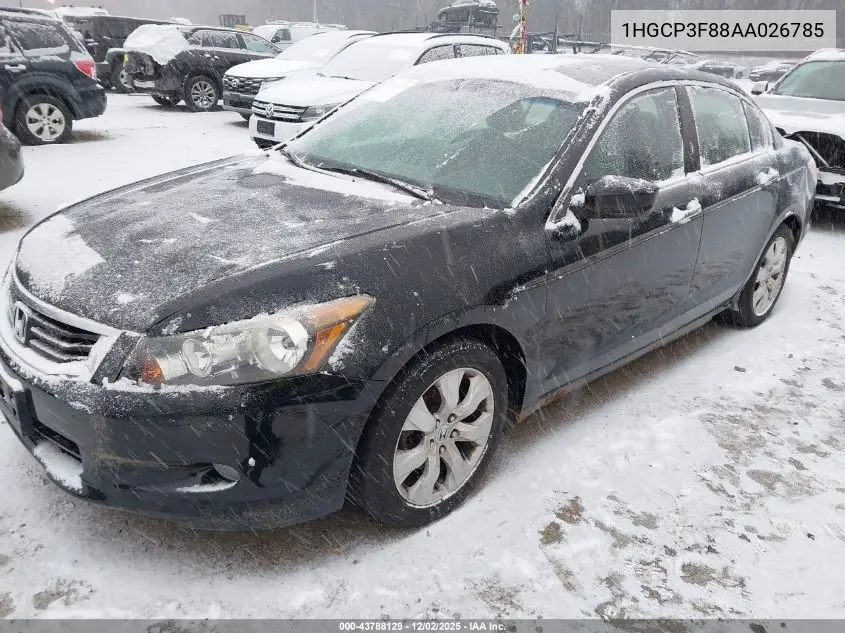 1HGCP3F88AA026785 2010 Honda Accord 3.5 Ex-L