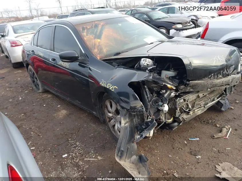 1HGCP2F72AA064059 2010 Honda Accord 2.4 Ex