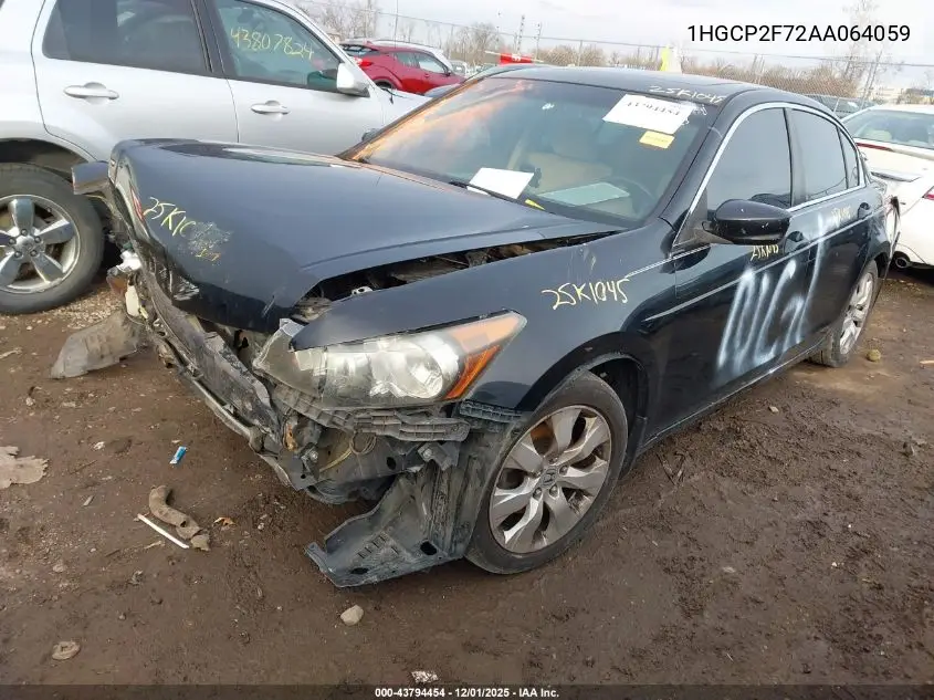 1HGCP2F72AA064059 2010 Honda Accord 2.4 Ex