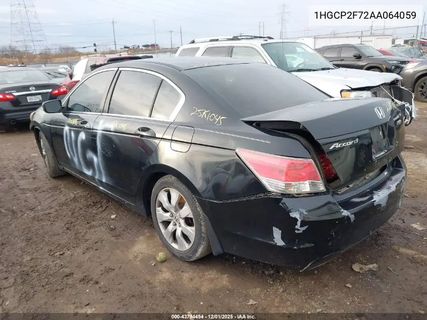 1HGCP2F72AA064059 2010 Honda Accord 2.4 Ex