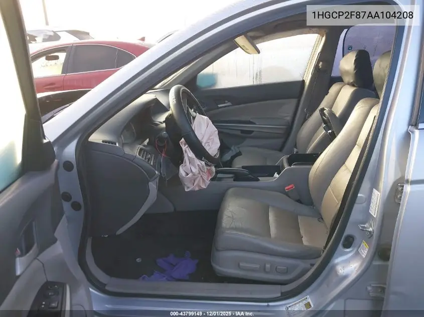 1HGCP2F87AA104208 2010 Honda Accord 2.4 Ex-L