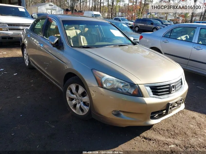 1HGCP3F8XAA016100 2010 Honda Accord 3.5 Ex-L