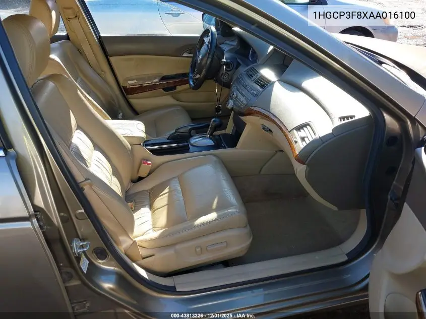 1HGCP3F8XAA016100 2010 Honda Accord 3.5 Ex-L