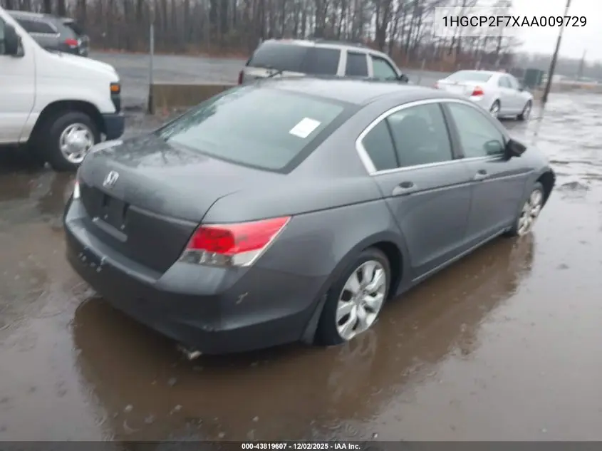1HGCP2F7XAA009729 2010 Honda Accord 2.4 Ex