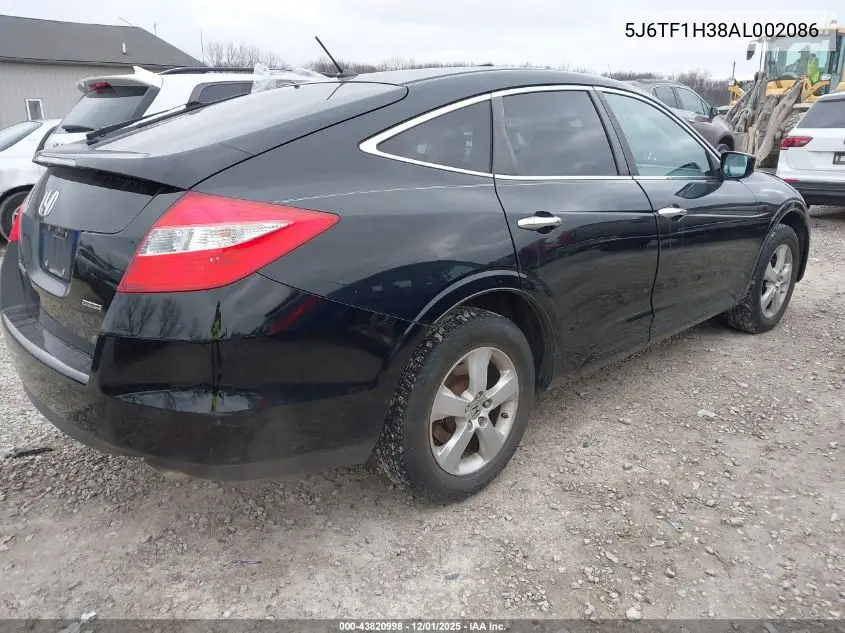 5J6TF1H38AL002086 2010 Honda Accord Crosstour Ex