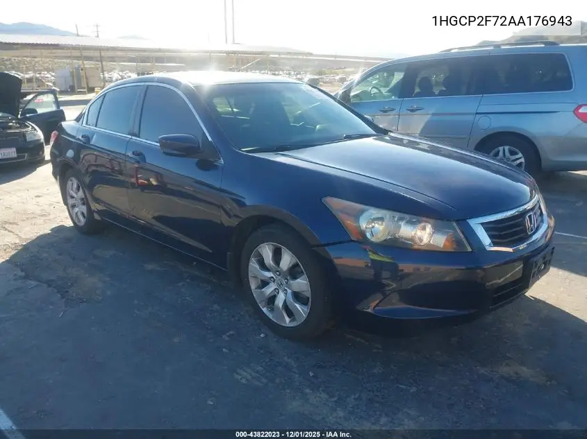 1HGCP2F72AA176943 2010 Honda Accord 2.4 Ex