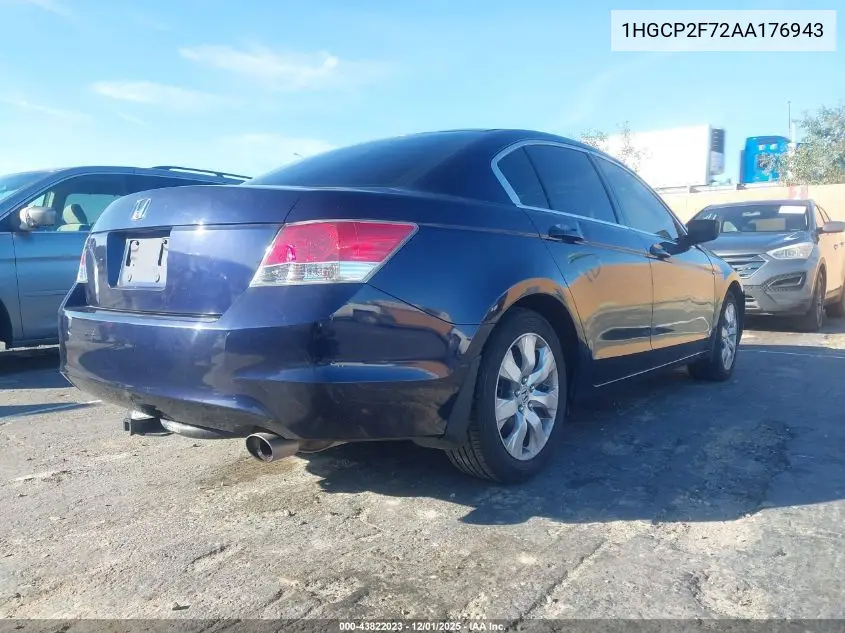 1HGCP2F72AA176943 2010 Honda Accord 2.4 Ex