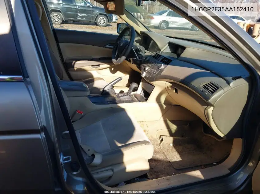 1HGCP2F35AA152410 2010 Honda Accord 2.4 Lx