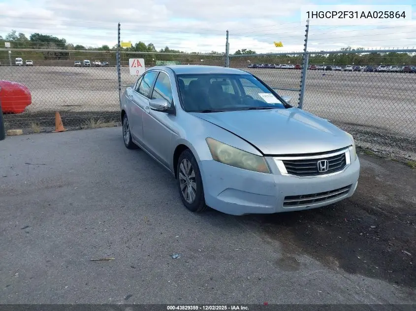 1HGCP2F31AA025864 2010 Honda Accord 2.4 Lx