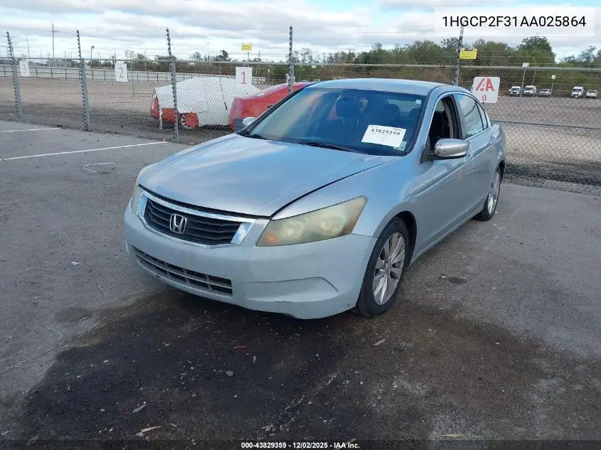 1HGCP2F31AA025864 2010 Honda Accord 2.4 Lx
