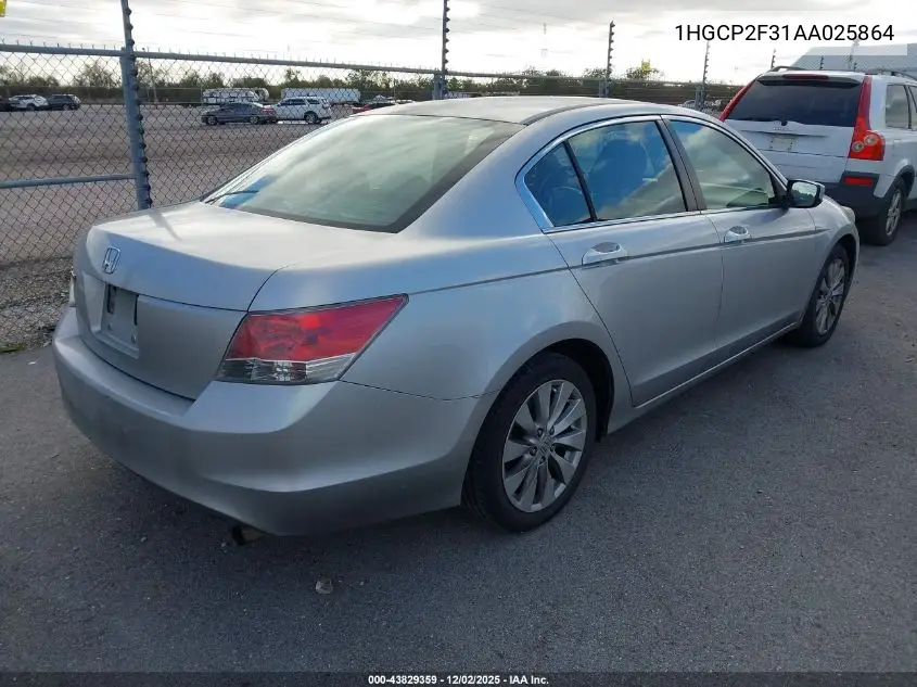1HGCP2F31AA025864 2010 Honda Accord 2.4 Lx