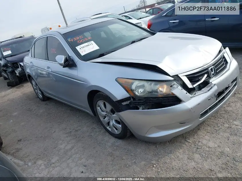 1HGCP2F73AA011886 2010 Honda Accord 2.4 Ex