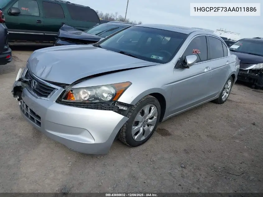 1HGCP2F73AA011886 2010 Honda Accord 2.4 Ex