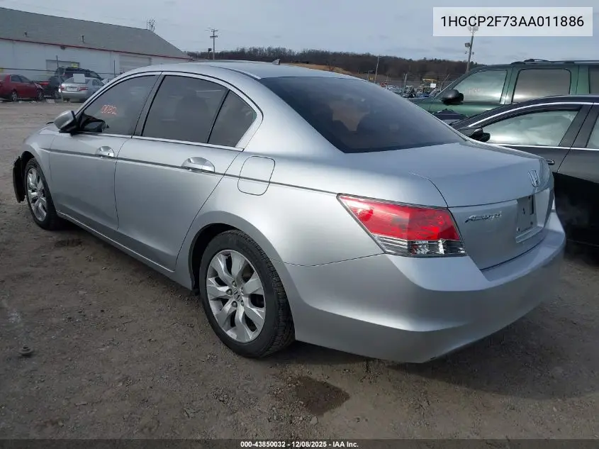 1HGCP2F73AA011886 2010 Honda Accord 2.4 Ex