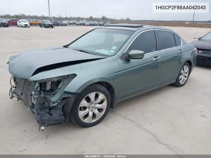 1HGCP2F88AA042043 2010 Honda Accord 2.4 Ex-L