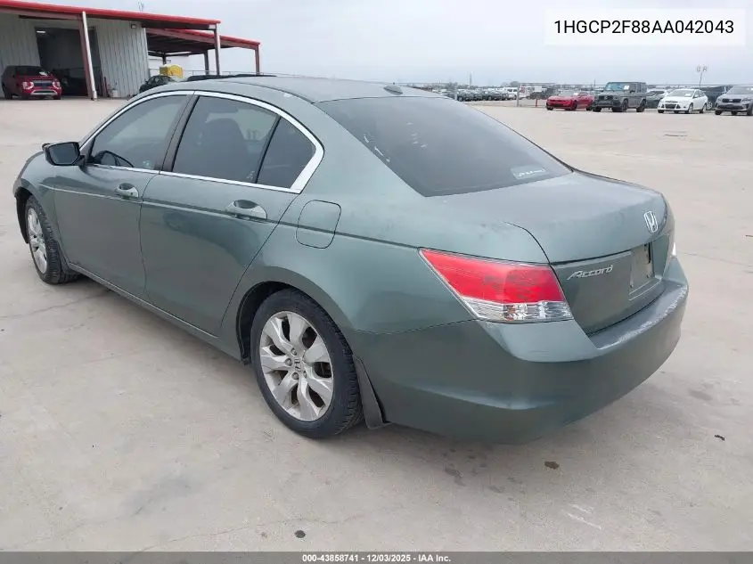 1HGCP2F88AA042043 2010 Honda Accord 2.4 Ex-L