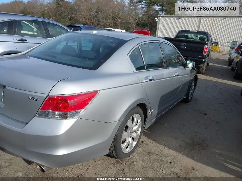 1HGCP3F86AA030740 2010 Honda Accord 3.5 Ex-L