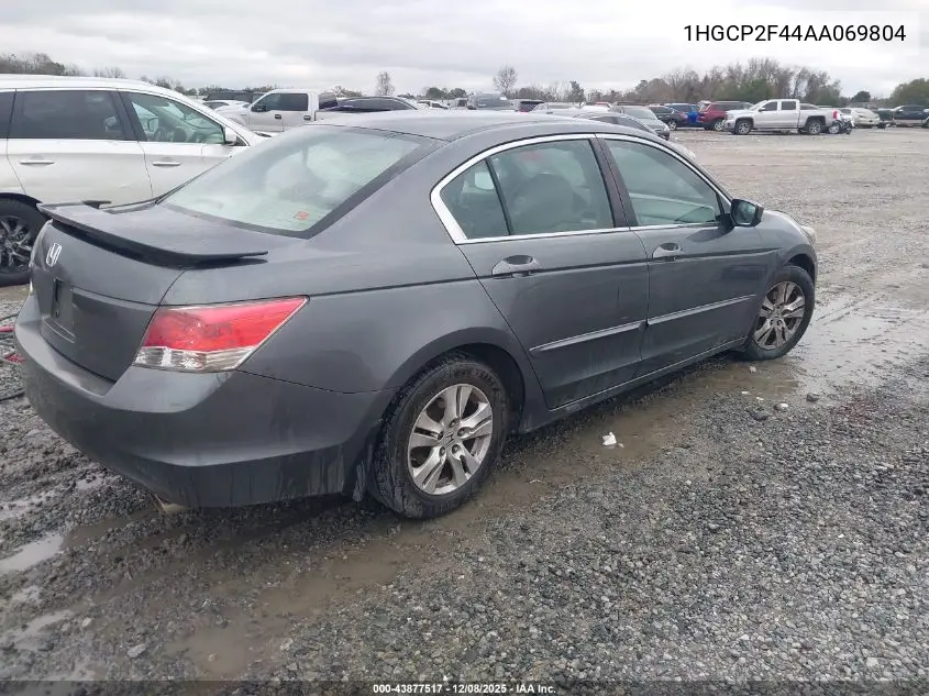 1HGCP2F44AA069804 2010 Honda Accord 2.4 Lx-P