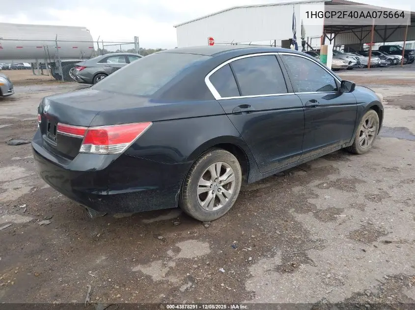 1HGCP2F40AA075664 2010 Honda Accord 2.4 Lx-P