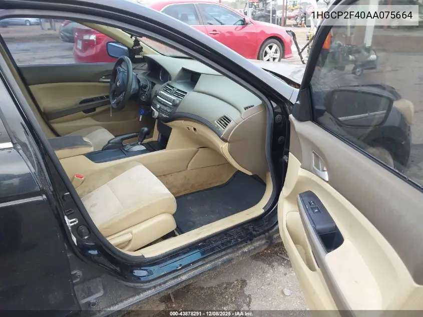 1HGCP2F40AA075664 2010 Honda Accord 2.4 Lx-P