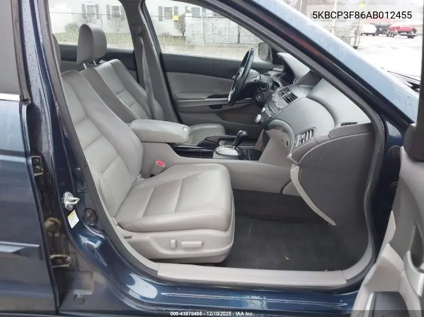 5KBCP3F86AB012455 2010 Honda Accord 3.5 Ex-L