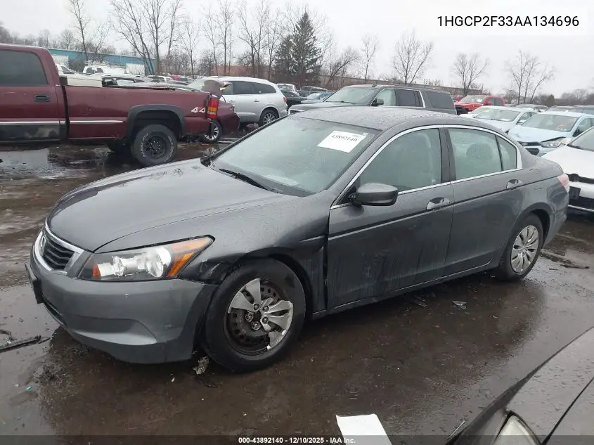 1HGCP2F33AA134696 2010 Honda Accord 2.4 Lx