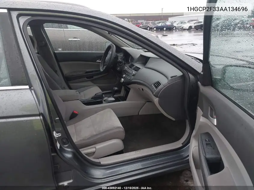 1HGCP2F33AA134696 2010 Honda Accord 2.4 Lx