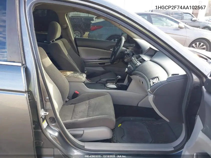 1HGCP2F74AA102567 2010 Honda Accord 2.4 Ex