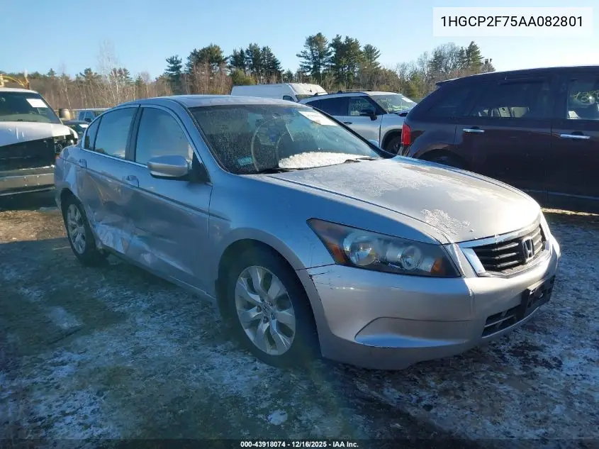 1HGCP2F75AA082801 2010 Honda Accord 2.4 Ex