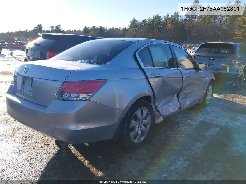 1HGCP2F75AA082801 2010 Honda Accord 2.4 Ex