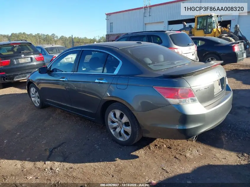 1HGCP3F86AA008320 2010 Honda Accord 3.5 Ex-L