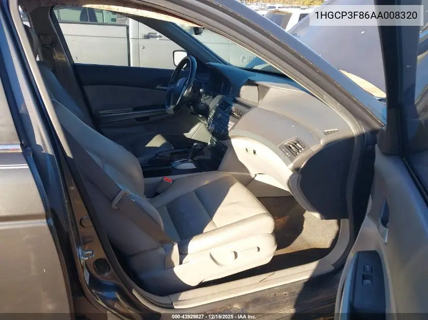 1HGCP3F86AA008320 2010 Honda Accord 3.5 Ex-L
