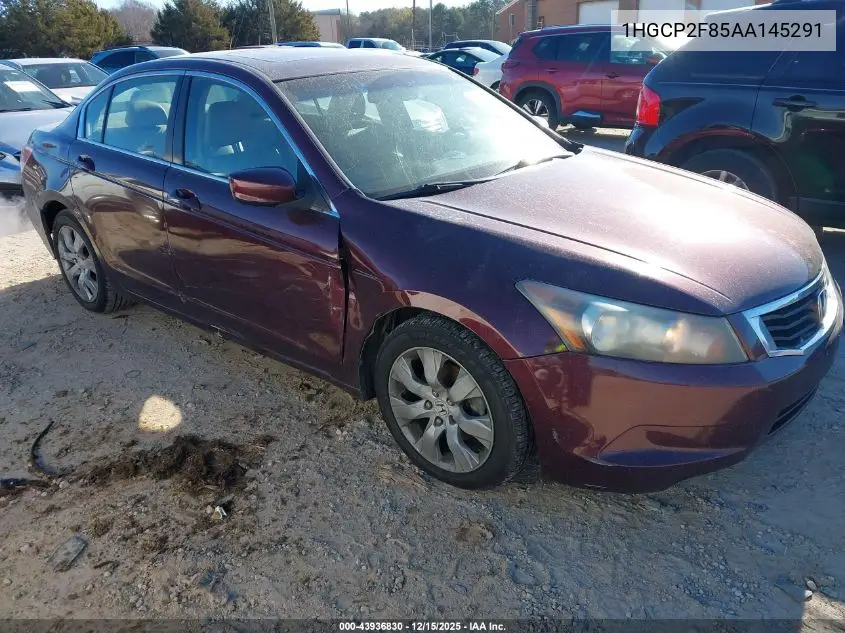 1HGCP2F85AA145291 2010 Honda Accord 2.4 Ex-L