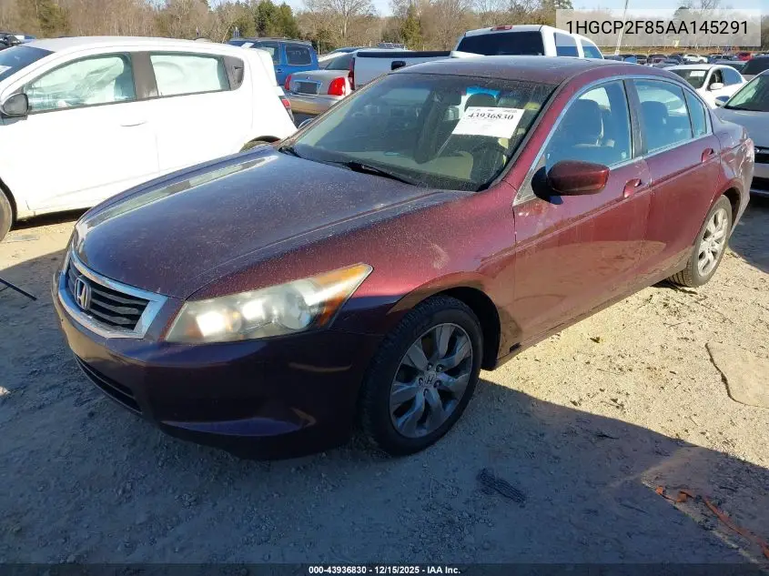 1HGCP2F85AA145291 2010 Honda Accord 2.4 Ex-L