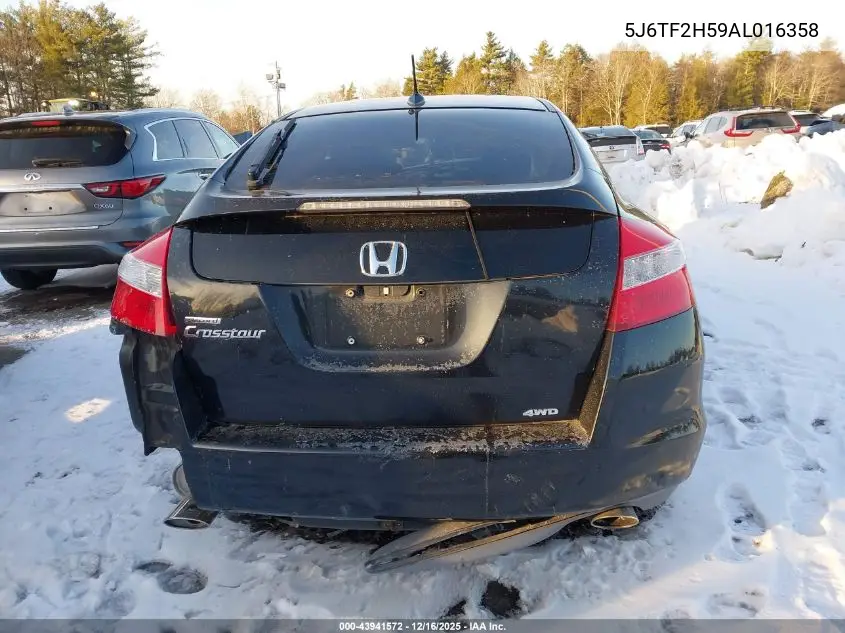 5J6TF2H59AL016358 2010 Honda Accord Crosstour Ex-L